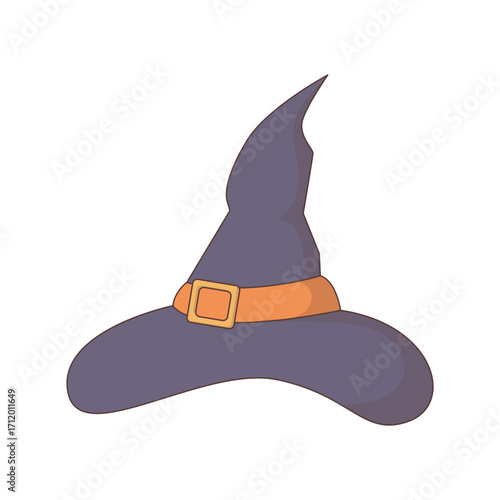 Halloween Witch Hat Illustration 