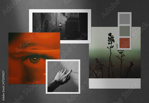 Moodboard Frames Photo Mockup
