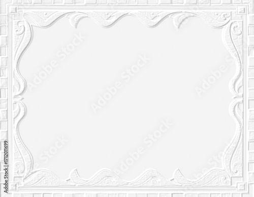 embossed image of frame