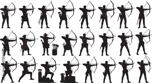 Abstract geometric silhouette shape isolated on transparent background