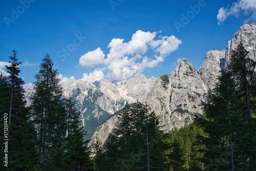 mountain landscape with clouds
