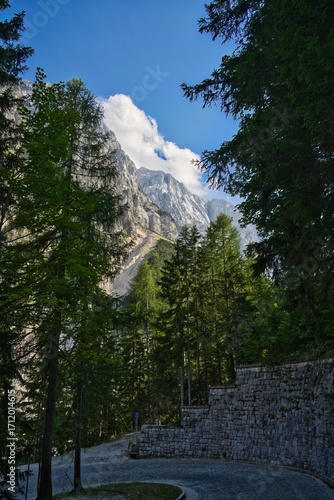 mountain landscape with clouds