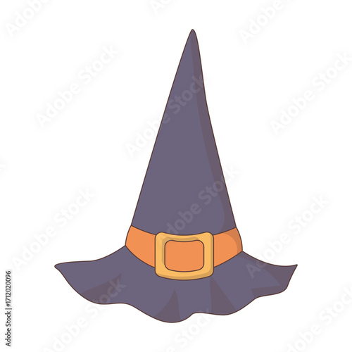 Halloween Witch Hat Illustration 