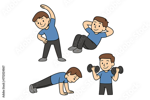 Thin icon of person riding bicycle, vector cartoon illustration, minimalistic bike rider graphic for apps, web design, cycling concept, transparent background, clean line art