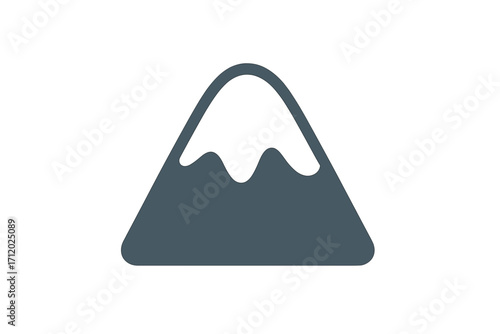 Snow drift symbol flat style vector cartoon illustration with transparent background winter weather icon cold season design element simple graphic art set