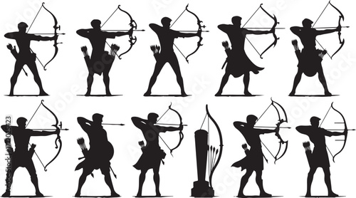 Abstract geometric silhouette shape isolated on transparent background