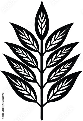 Abstract geometric pattern with sharp angles and gradient hues isolated on transparent background