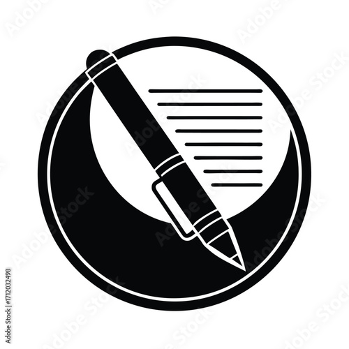 Contract Signing Pen Icon