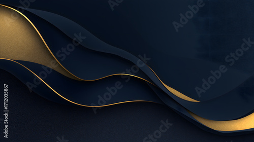 luxury abstract background dark navy gradient with subtle gold highlights