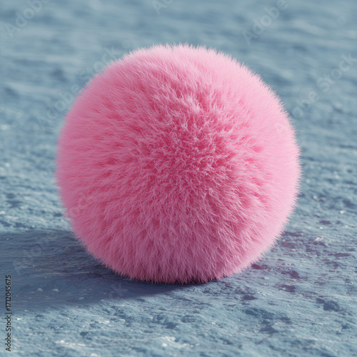 pink ball in the water
