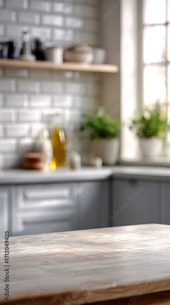 Fototapeta premium Modern Kitchen Design with Natural Light