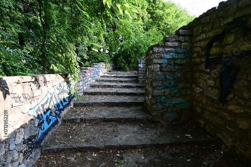Wallpaper Mural Roman Amphitheatre at Aquincum in Budapest, Hungary.  Torontodigital.ca