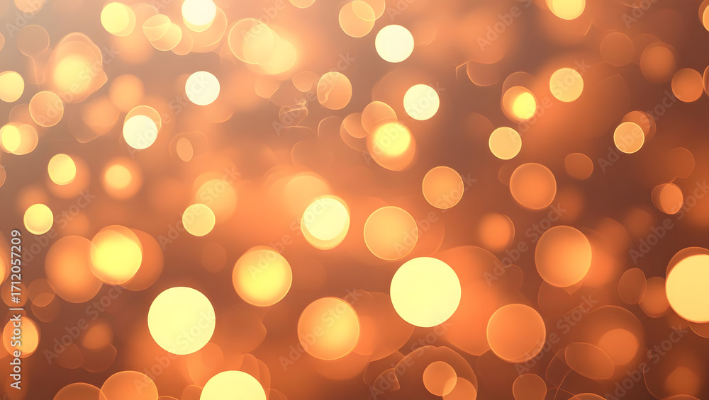 Fototapeta premium Golden Bokeh Lights Abstract Background graphic design