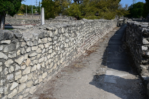 Wallpaper Mural Roman ruins at Aquincum in Budapest, Hungary that was around 2-3 AD before being destroyed by the Barbarians. Torontodigital.ca