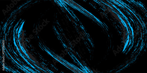 light blue black brush wrap car sticker pattern abstract banner sporty lines light blue black color combination grunge brush pattern, Vector Illustration.