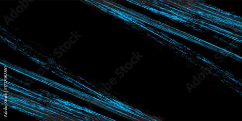 light blue black brush wrap car sticker pattern abstract banner sporty lines light blue black color combination grunge brush pattern, Eps 10.