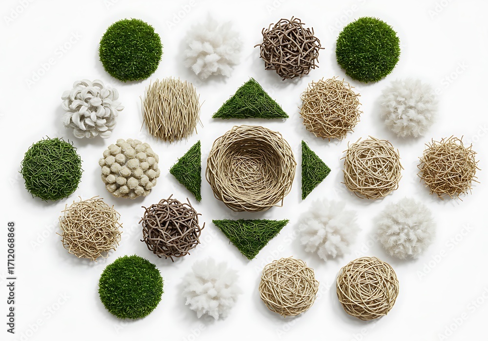 Obraz premium 싱그러운 봄, 자연의 조화로운 배치