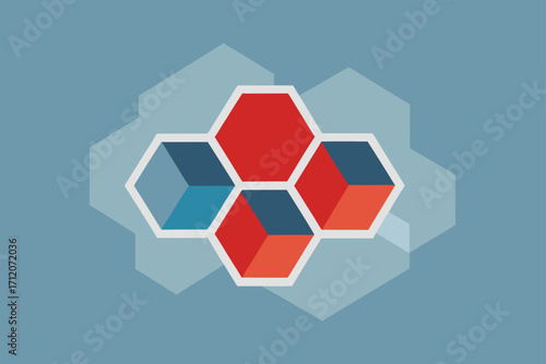 Corporate Minimal Background With Overlapping Transparency