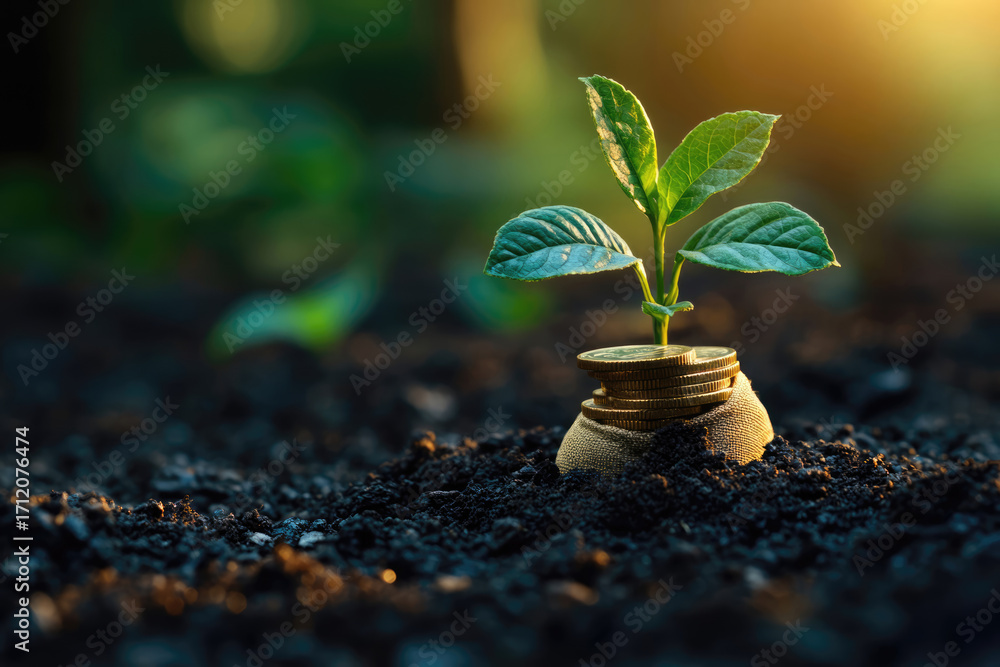 custom made wallpaper toronto digitalConceptual Representation Of Savings Growth And Business Investment