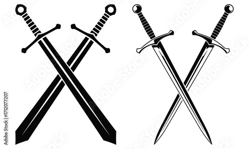 two crossed swords