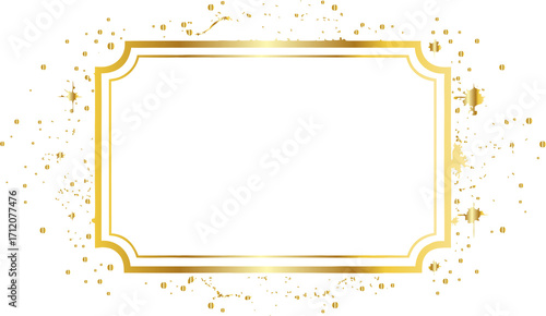 golden frame PNG 