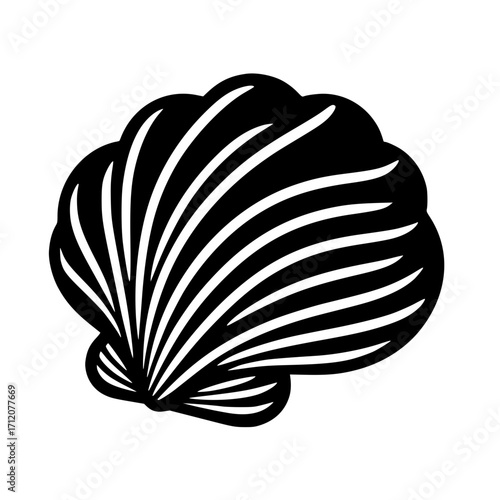 Seashell Silhouette SVG