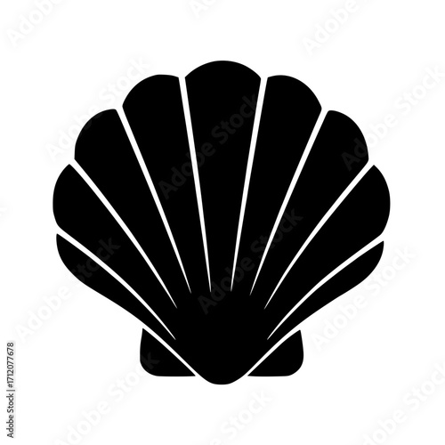 Seashell Silhouette SVG