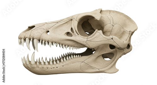 Isolated Dinosaur Fossil Skull, Prehistoric Creature, Paleontology Find, Archeology Discovery