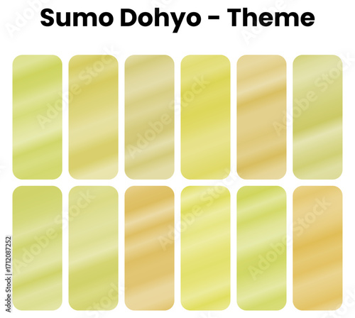 A strong and earthy set of gradients. A collection of warm, rich tones and natural hues that reflect the power and tradition of the Sumo ring. A robust pack for a grounded, cultural, and intense theme