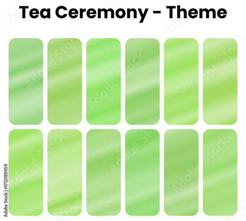  Tea Ceremony gradient, A tranquil collection of zen gradients inspired by ancient tea traditions. Gentle greens and peaceful blues create a meditative atmosphere of mindful refreshment. Mindfulness g