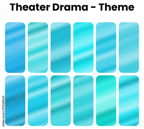 A dramatic and expressive set of gradients. A collection of intense, emotional, and powerful colors that reflect the tension and artistry of the stage. A captivating pack for a bold, theatrical, and s