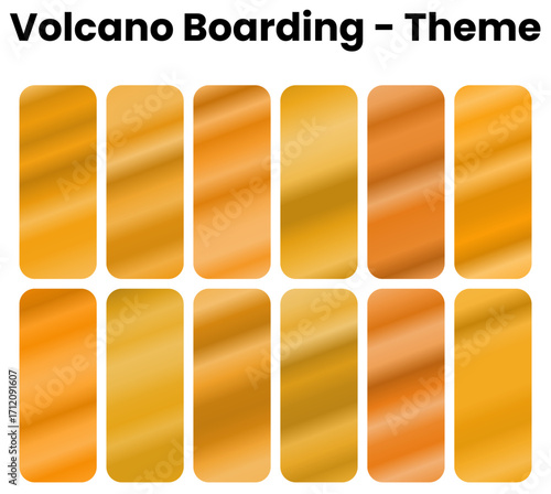 
A fiery and extreme set of gradients. A collection of intense, hot, and highly saturated colors that reflect the daring nature of volcano boarding. A bold pack for a thrilling, powerful, and unique t