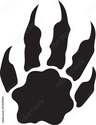 Unique claw scratches, wild animal claw marks