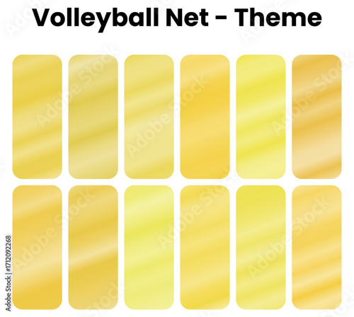 Volleyball Net gradient, An energetic collection of court gradients spiking with team dynamics. Bright oranges and net tension capture the explosive power of volleyball competition. Team spike gradien