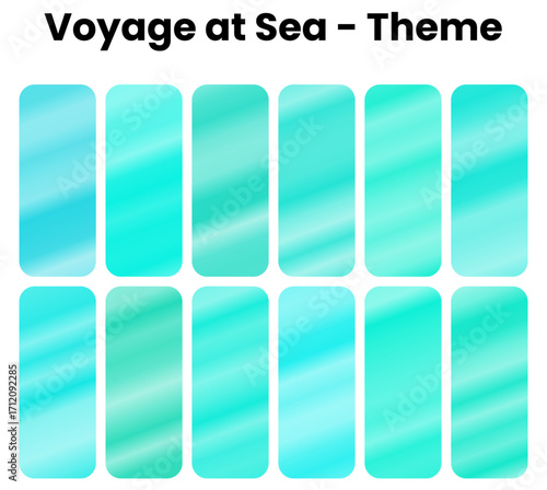 A fluid and expansive set of gradients. A collection of deep, vibrant blues and oceanic colors that reflect the motion and beauty of the sea. A tranquil pack for a travel, serene, and adventurous them