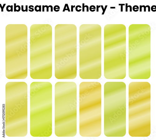 An ancient and focused set of gradients. A collection of warm, rich, and earthy colors that evoke the precision and tradition of Yabusame archery. A disciplined pack for a cultural, historical, and el