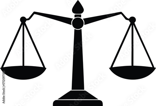 judicial fairness scale vector illustration
