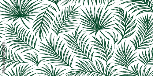 Wallpaper Mural Green olive tree branches create a vintage seamless floral pattern, perfect for a natural wallpaper or textile design Torontodigital.ca