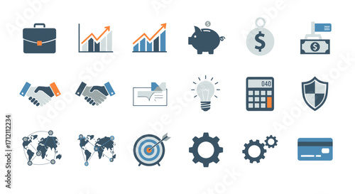 Business icons collection