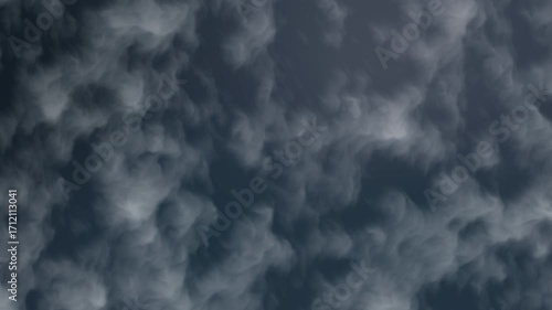 Dark gray storm clouds with a dramatic and ominous look, suitable for weather-related designs, dramatic illustrations, or haunting backgrounds.