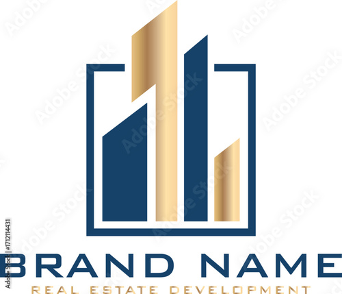 Luxury Home Logo Vector Design, City Skyline Logo Vector Template