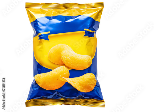 Wallpaper Mural Bag of chips isolated on white background Torontodigital.ca