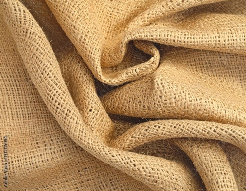 Golden Metallic Fabric Texture with Intricate Weave and Subtle Sheen Abstract Drapery Pattern in Warm Tones