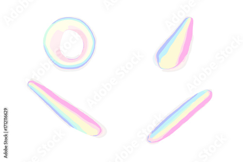Holographic light leak flare overlay set. Iridescent crystal prism effect. Abstract rainbow glare reflection. Shiny gradient glow. Vector optical ray streak for futuristic design.