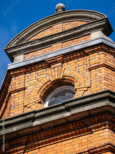 Photography Historic brick building facade in Dublin