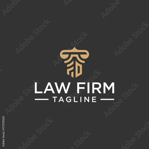 FD law logo design inspiration