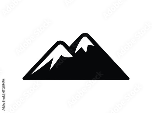 snow capped mountains. mountains icons