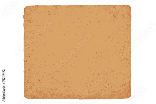 Vintage grunge paper texture background. Old retro aged brown craft paper with torn edges. Grainy cardboard surface. Blank parchment design element for backdrop. Isolated vector.