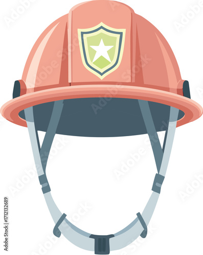 helmet, hat, isolated, safety, protection, construction, white, vector, icon, illustration, equipment, red, cap, hard, head, symbol, sign, object, protective, work, fire, firefighter, 