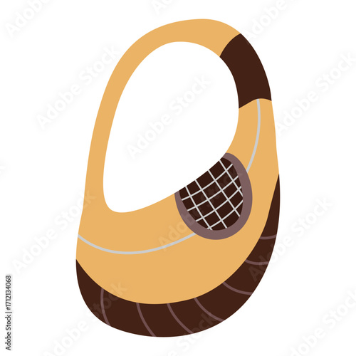 Pet carrier bag flat vector illustration isolated on white.